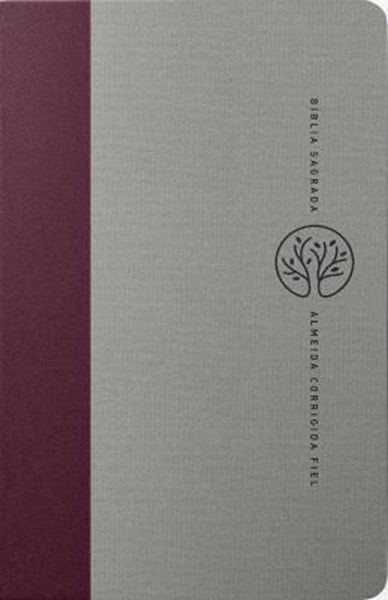 Picture of BIBLIA SAGRADA ACF, TECIDO, VERMELHO E CINZA, LEITURA PERFEITA