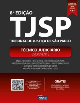 Imagem de APOSTILA - TJSP – ESCREVENTE TECNICO JUDICIARIO DO TRIBUNAL DE JUSTICA DE SAO PAULO – 8? EDICAO